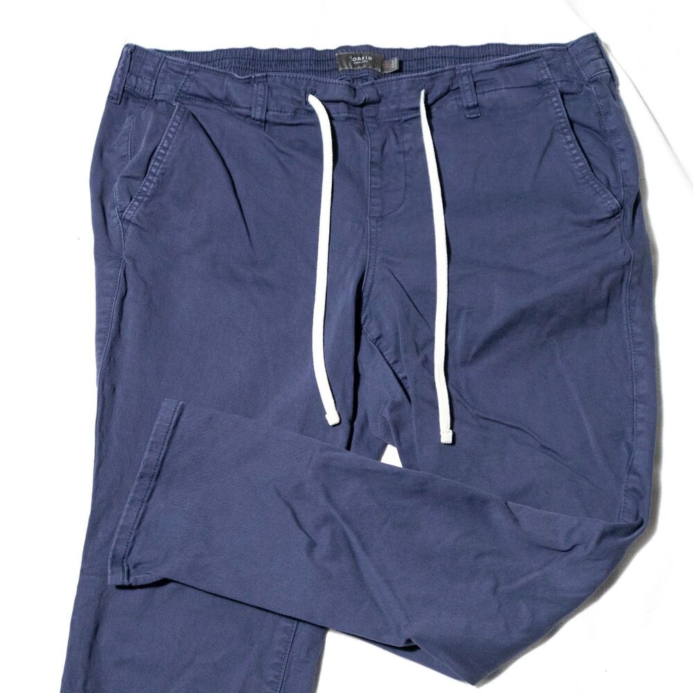 Torrid Pull On Pants Womens 1X Blue Stretch Elastic Waist Ankle Casual